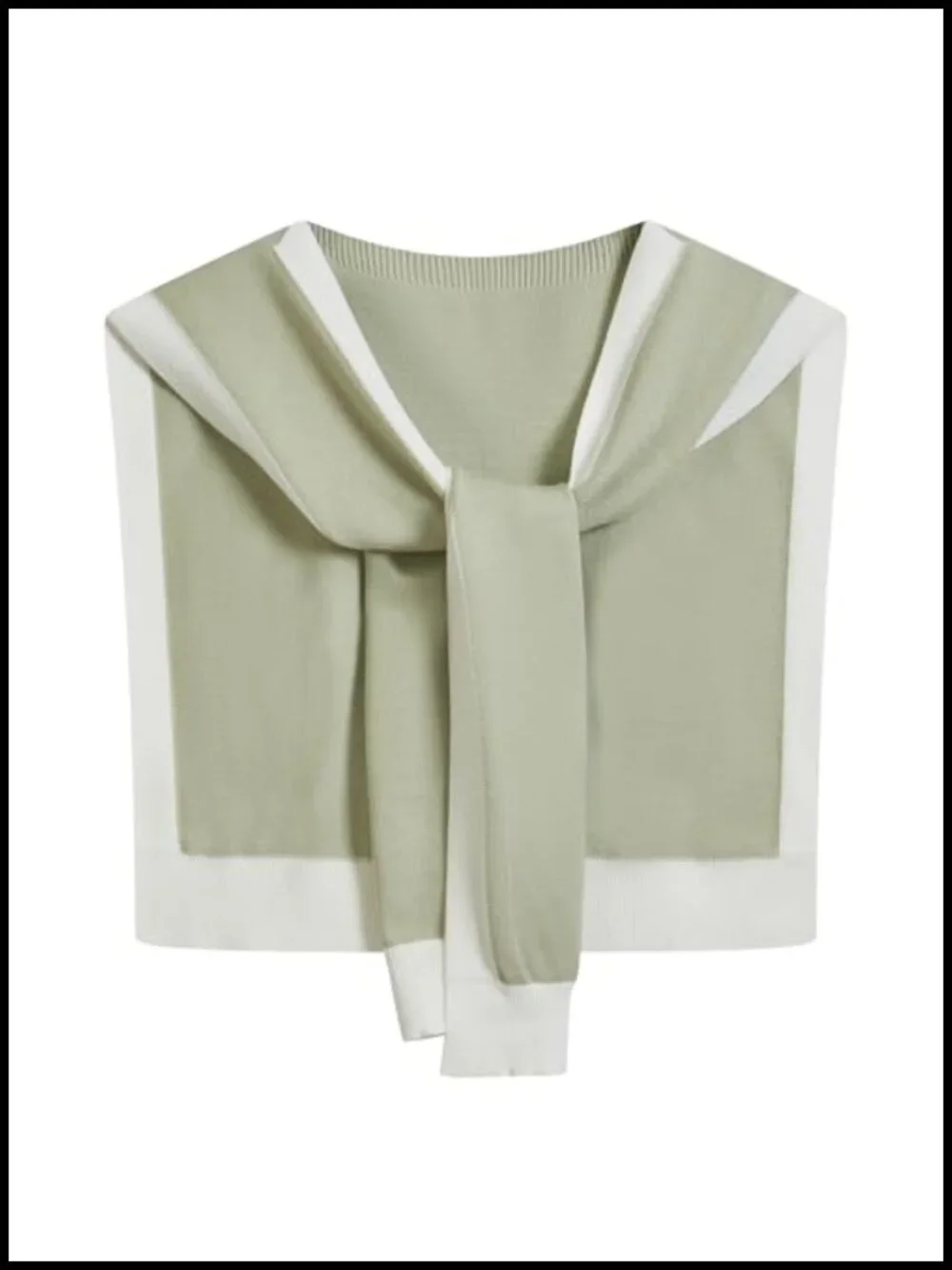 Knitted Shoulder Shawl Wrap Tie Up Knot Scarf Cape Casual Travel